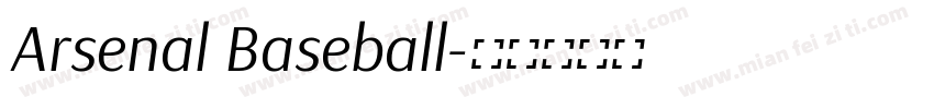 Arsenal Baseball字体转换